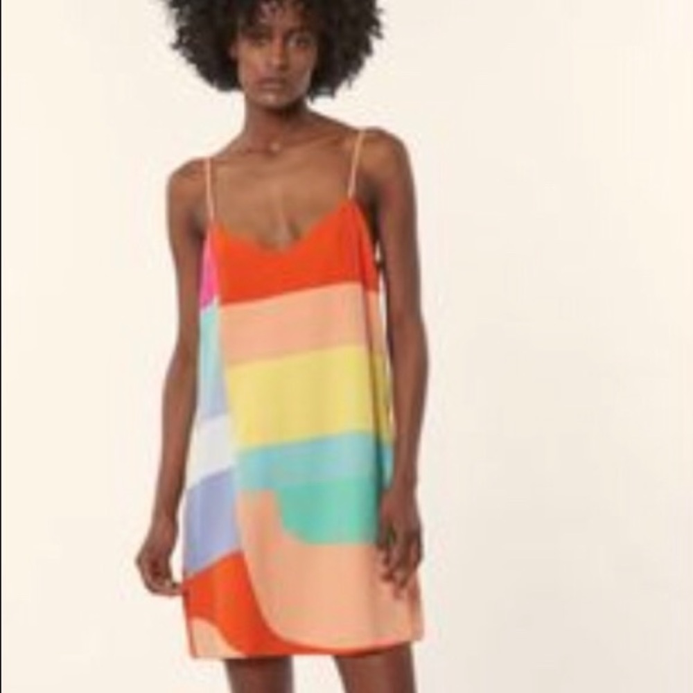 Mara Hoffman Moderna Red Slip Dress